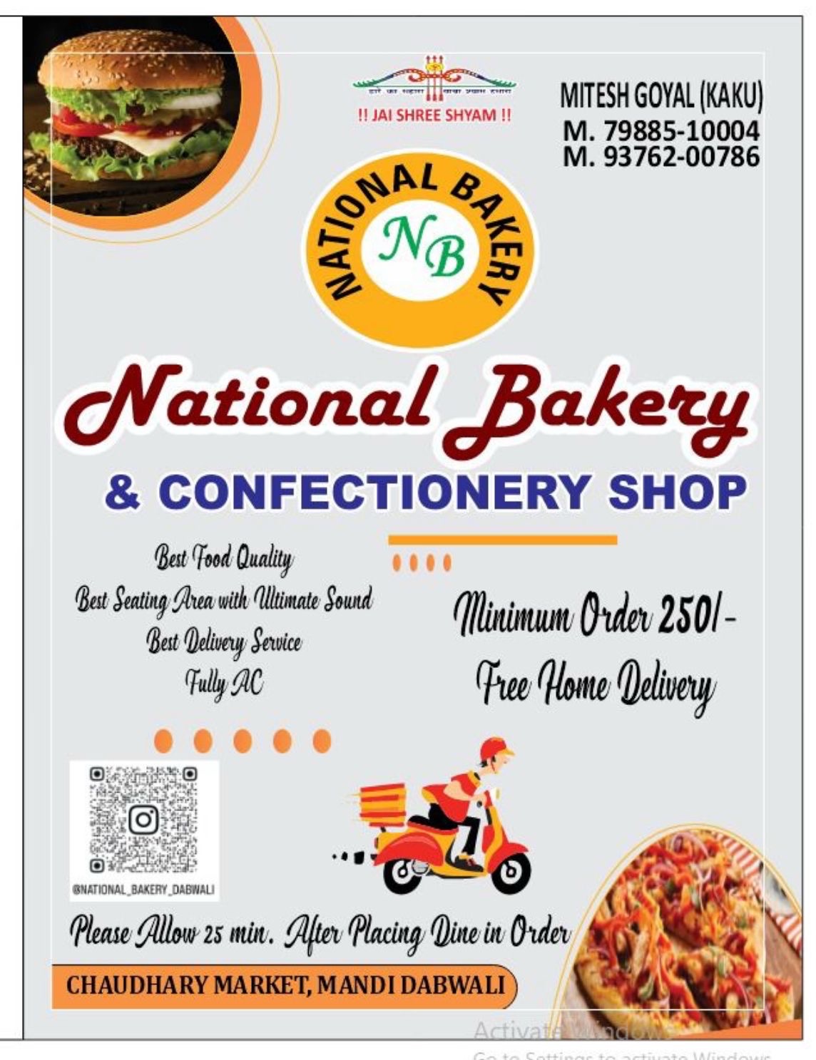 National bakery & confectionary shop
